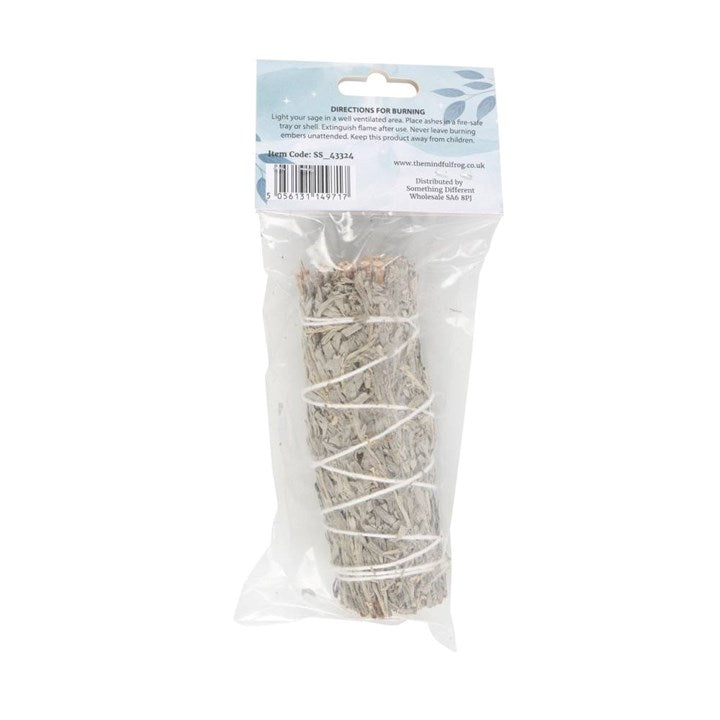 Small Blue Sage Smudge Stick Wand 10cm