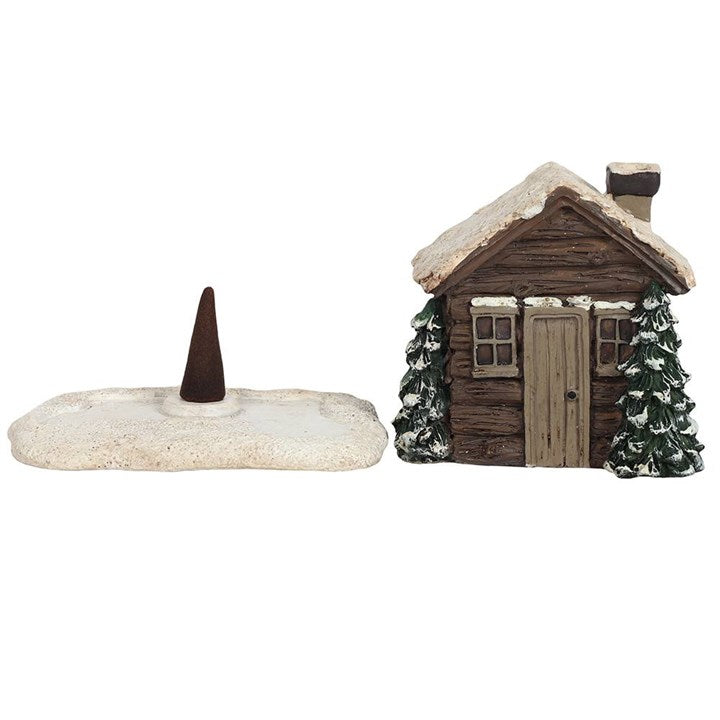 Log Cabin Incense Cone Burner