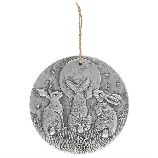 Silver Effect Moon Shadows Plaque by Lisa Parker