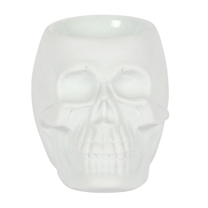 White Skull Oil Burner