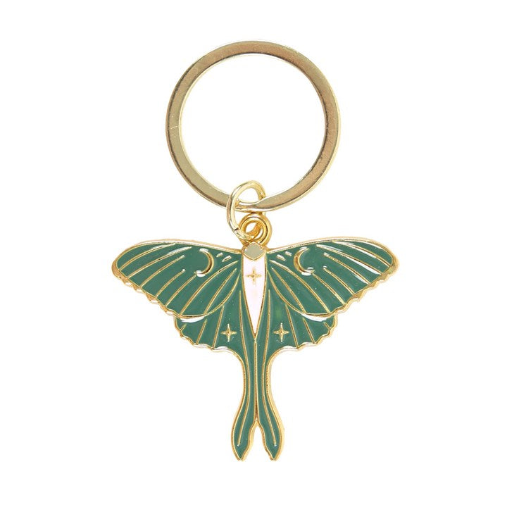 Luna Moth Keyring