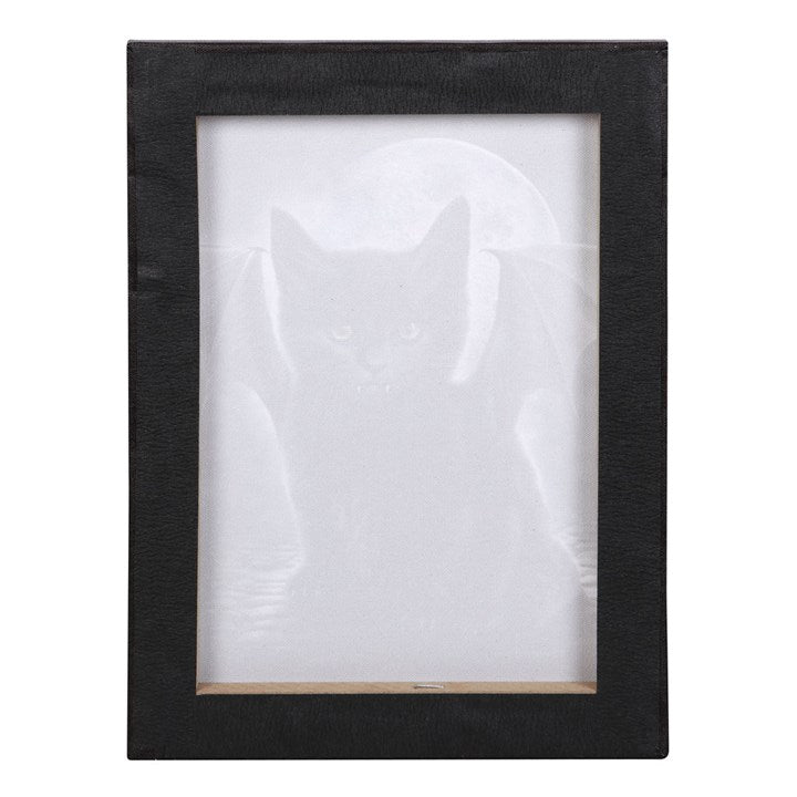 Bat Cat Canvas Plaque by Spiral Direct  19x25cm