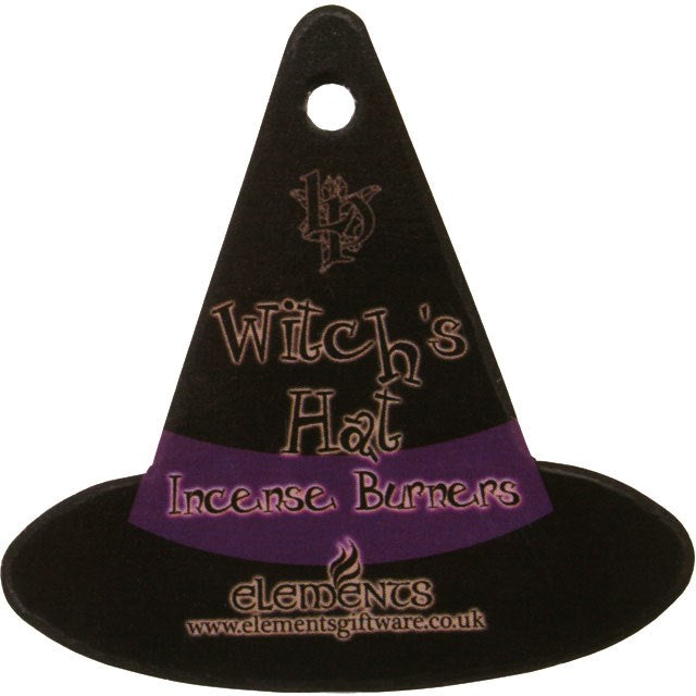 Witches  Hat With Cat Incense Cone Holder