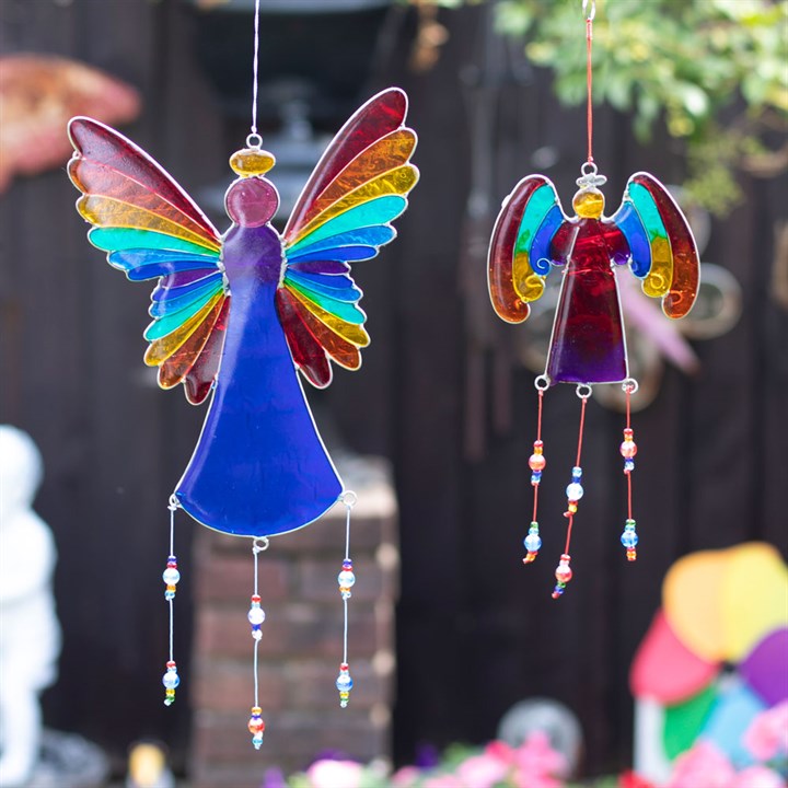 Rainbow Angel Suncatcher (38cm)
