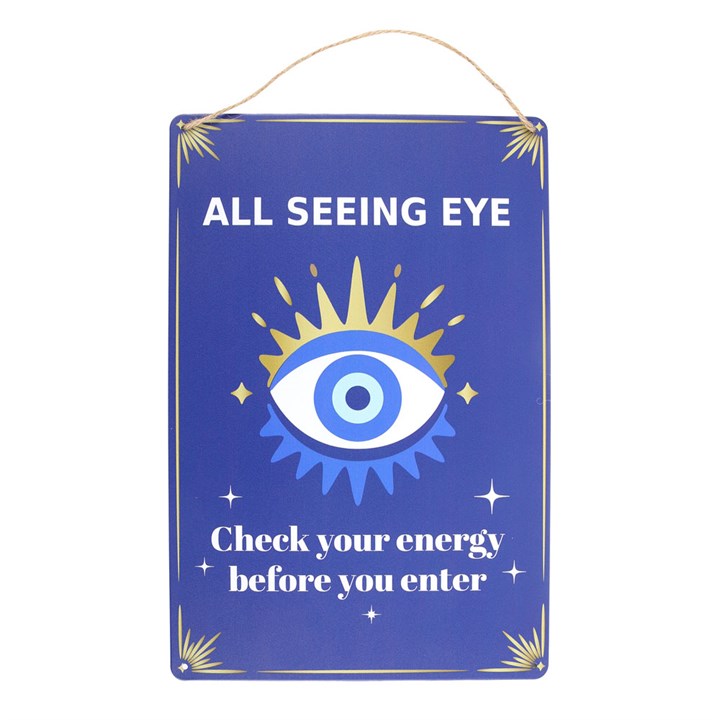 All Seeing Eye Metal Hanging Sign 30cm