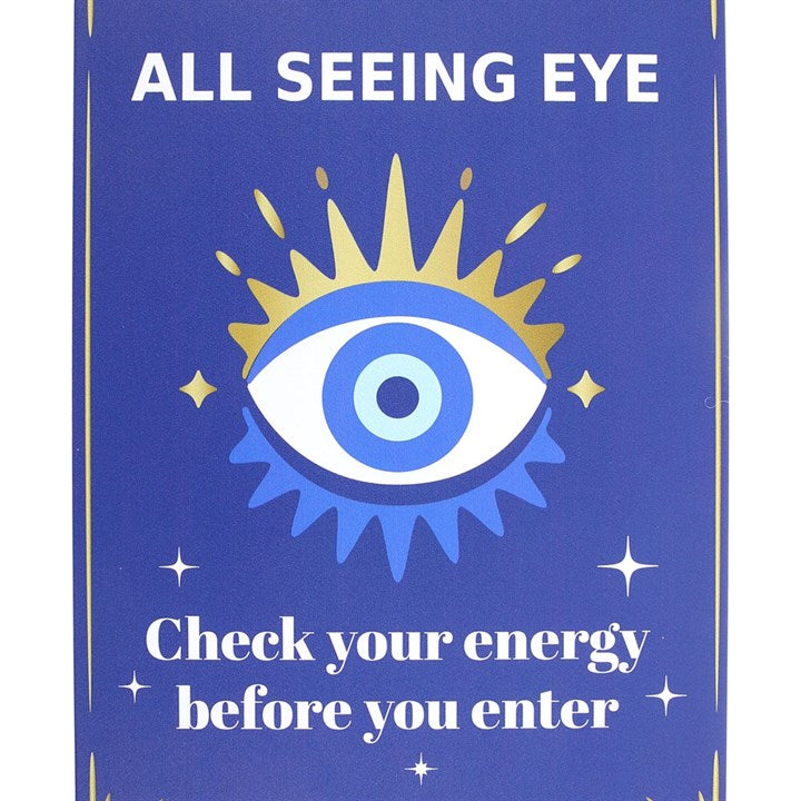 All Seeing Eye Metal Hanging Sign 30cm