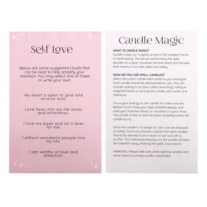 Pack of 12 Self Love Spell Candles