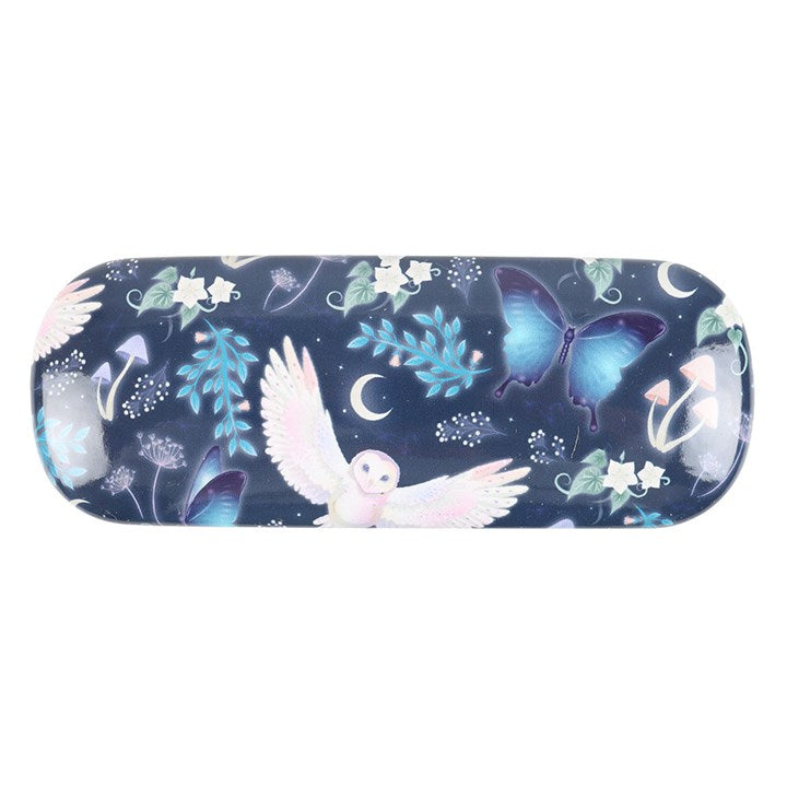 Night Flight Owl Print Glasses Case